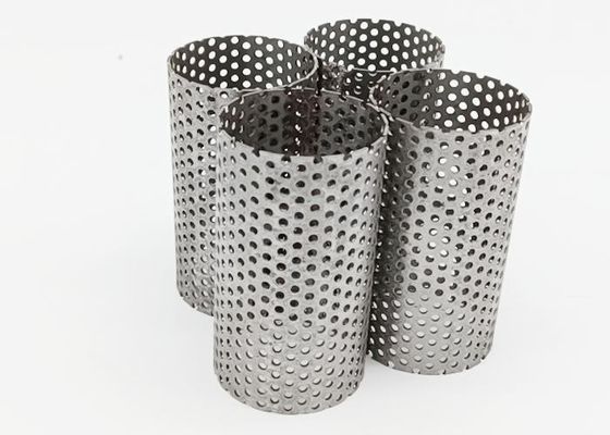 Aperture 4mm Diameter 85mm Perforated Metal Pipe Height 153mm