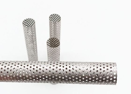Corrosion Resistant 2mm Hole H147mm Perforated Metal Pipe For Water Filter