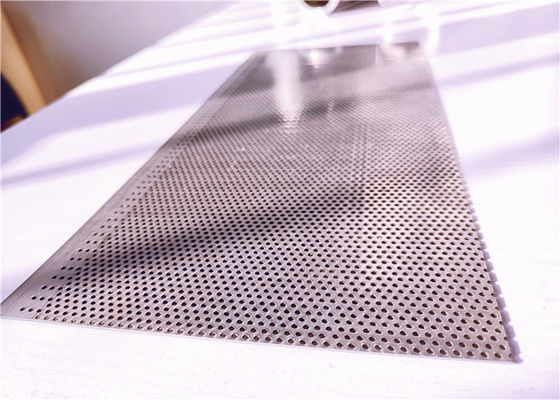 1mm Hole 1mm Pitch Decorative Sheet Metal Panels , Aluminium Perforated Panel