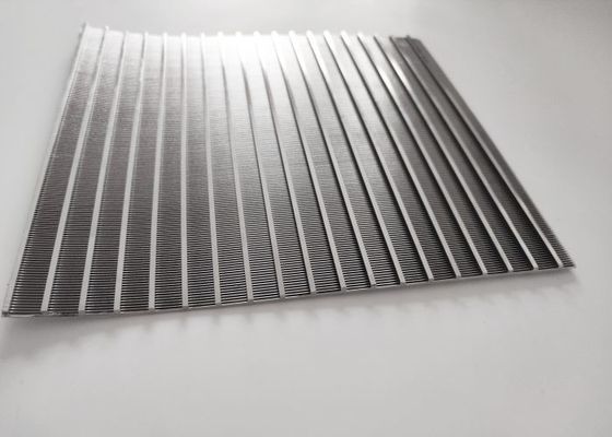 Wear Resistance Wedge Wire Screen , 304 Stainless Steel Screen 0.3mm Slot